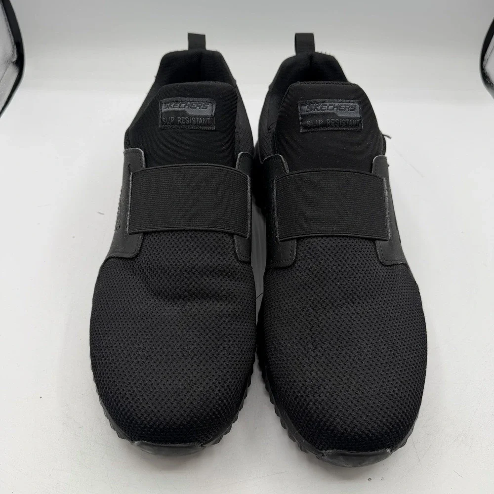 Skechers‎ Arch Fit SR Cicades Work Shoes Mens 11.5 Black Soft Toe Slop Resistant